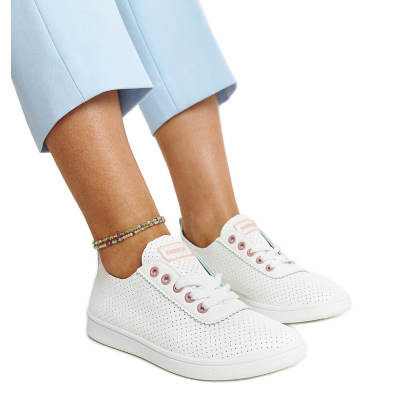 Sneakers Yusra in ecopelle bianca