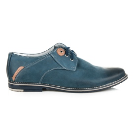 Lucca Scarpe di cuoio blu
