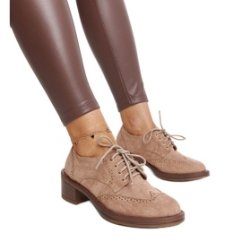 Scarpe con tacco in pelle scamosciata marrone di Tigard