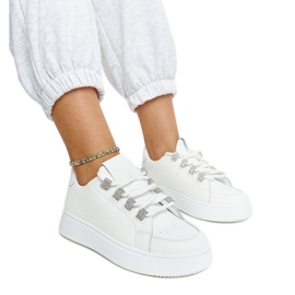 Sneakers bianche con suola spessa Walida bianca