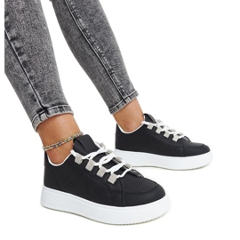 Sneakers nere Walida con suola spessa nero