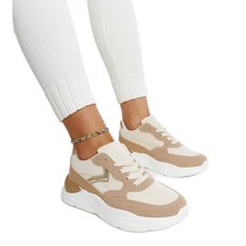 Sneakers marroni sulla piattaforma Nereida marrone