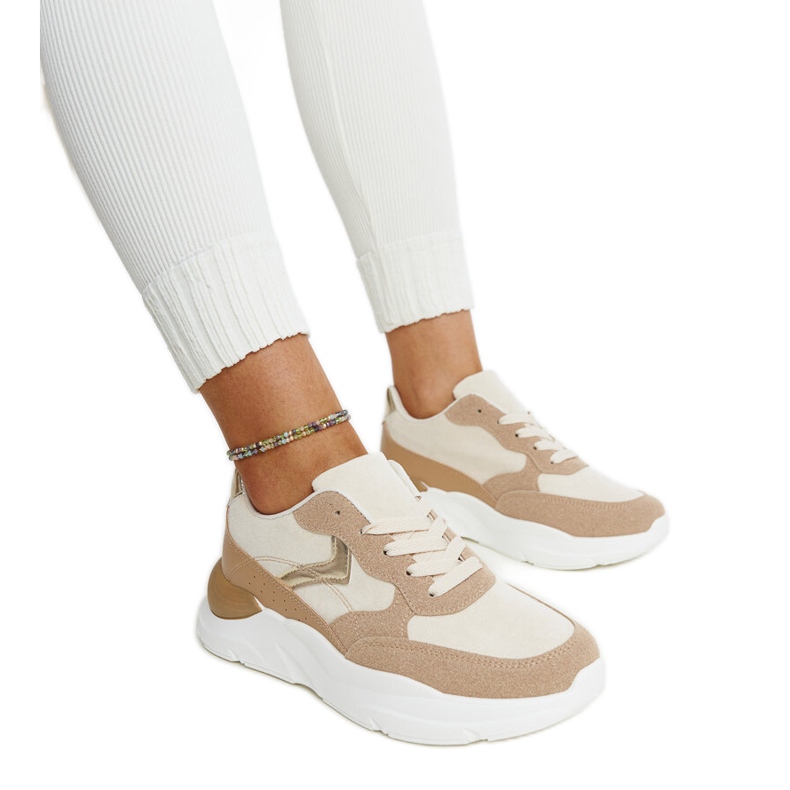 Sneakers marroni sulla piattaforma Nereida marrone