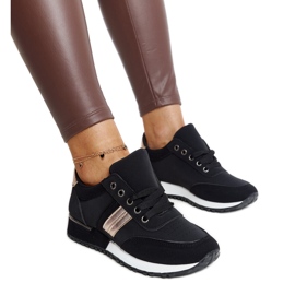 Sneakers nere su piattaforma in gomma Nihad nero