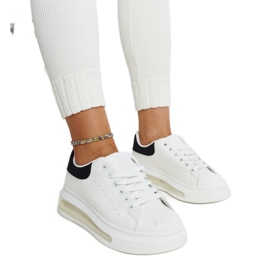 Sneakers bianche con suola alta Zrina bianca