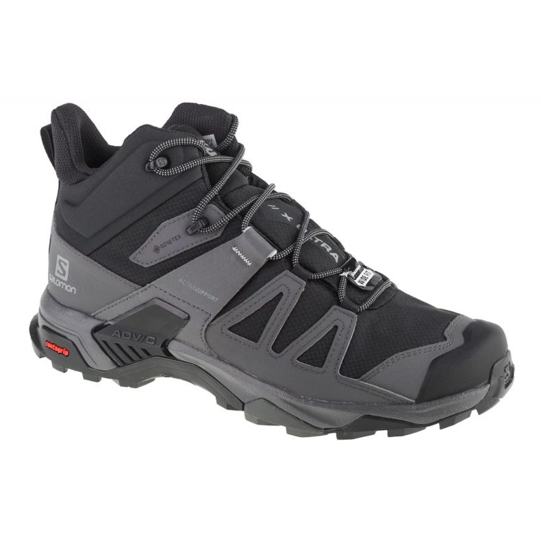 Scarpe Salomon X Ultra 4 Mid Wide Gtx 412946 nero