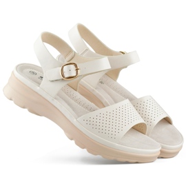 Goodin Comodi sandali da donna con plantare traspirante beige