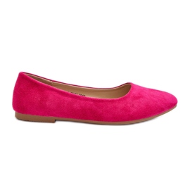 Ballerine da donna in camoscio Fucsia Kommia rosa