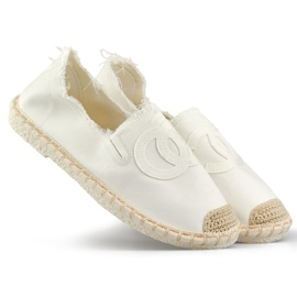 Classiche espadrillas bianche da donna bianco