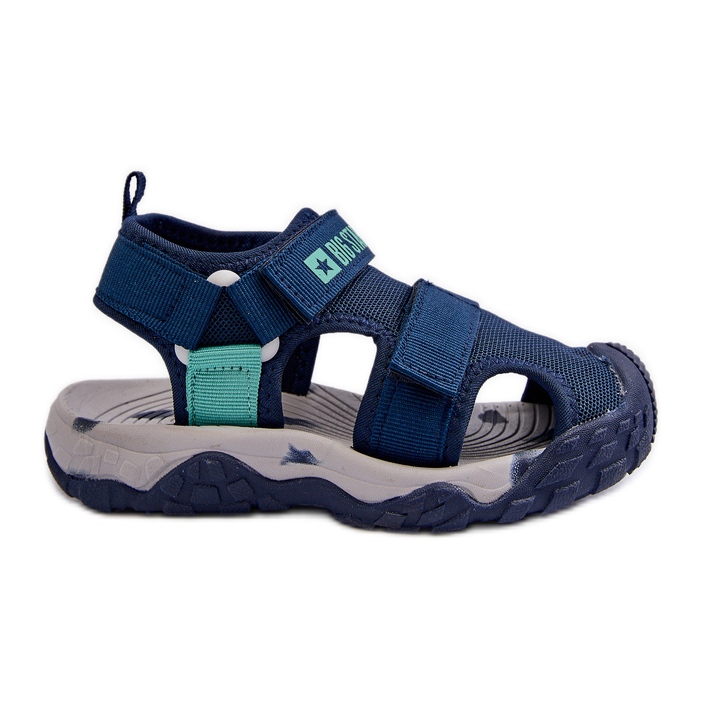 Sandali con velcro da ragazzo Big Star NN374236 Blu navy