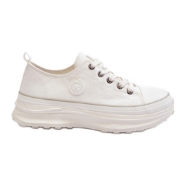 Scarpe da ginnastica da donna con suola massiccia Big Star NN274126 Bianco