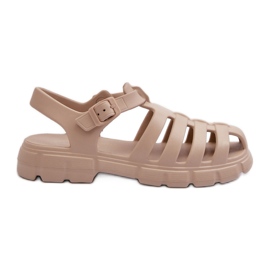 Sandali romani in schiuma da donna Beige Gasaria