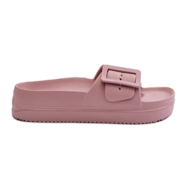 Infradito da donna in schiuma con plateau e fibbia Big Star NN274A663 Rosa