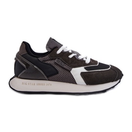 Scarpe da ginnastica sportive da uomo con sistema Memory Foam Big Star NN174347 nere nero