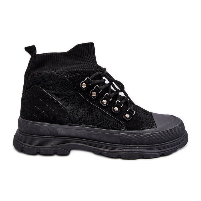 Sneakers Da Donna Con Tomaia Elastica Nera Kalyne nero