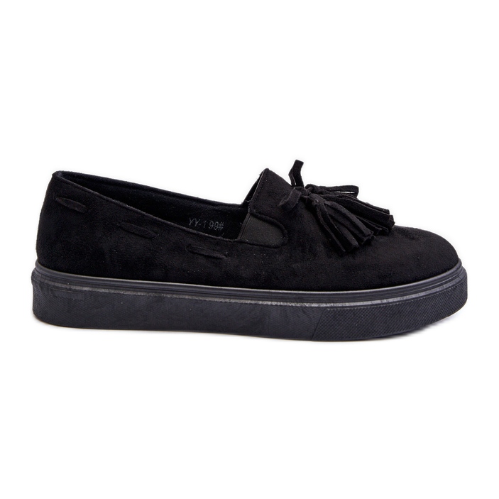 Espadrillas da Donna con Frange Nere Elorvia nero