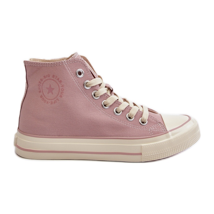 Sneakers Alte da Donna Big Star NN274277 Rosa