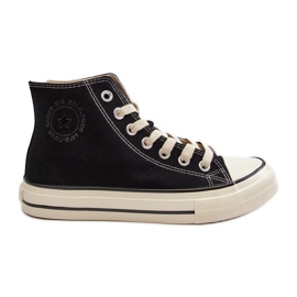 Sneakers Alte da Donna Big Star NN274283 Nere nero