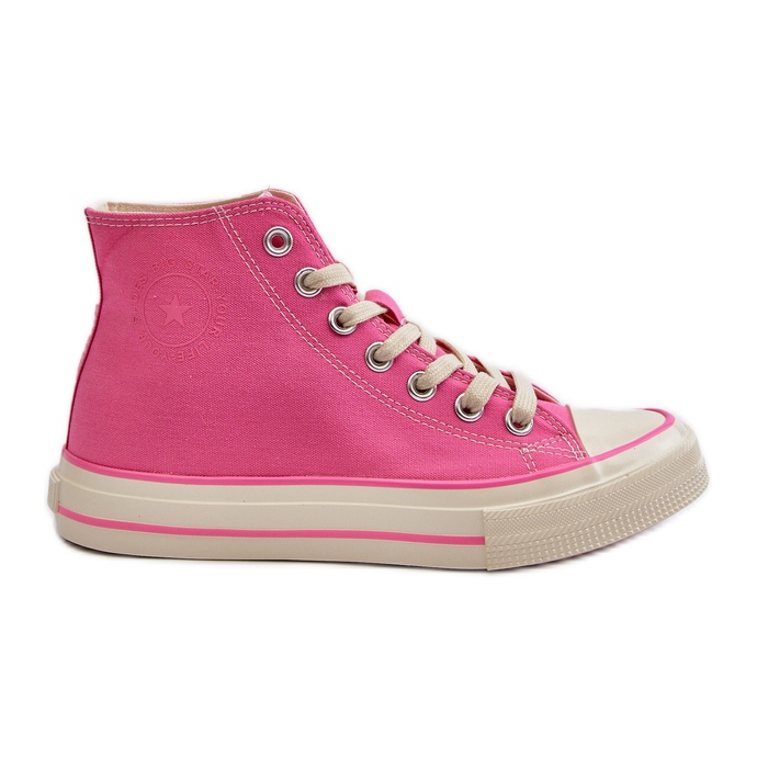 Sneakers Alte da Donna Big Star NN274282 Rosa