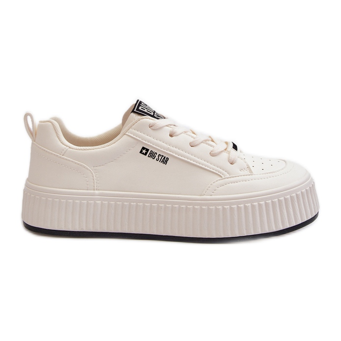 Sneakers con plateau da donna Big Star NN274254 Bianco bianca