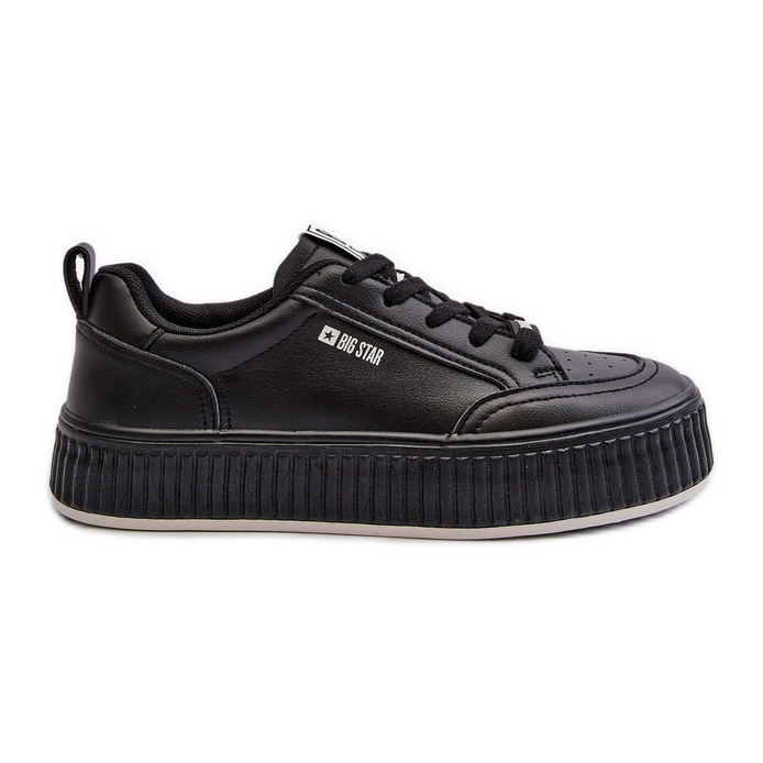 Scarpe da ginnastica con plateau da donna Big Star NN274255 Nere nero
