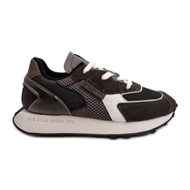 Scarpe da ginnastica da donna con sistema Memory Foam Big Star Platform NN274683 nere nero