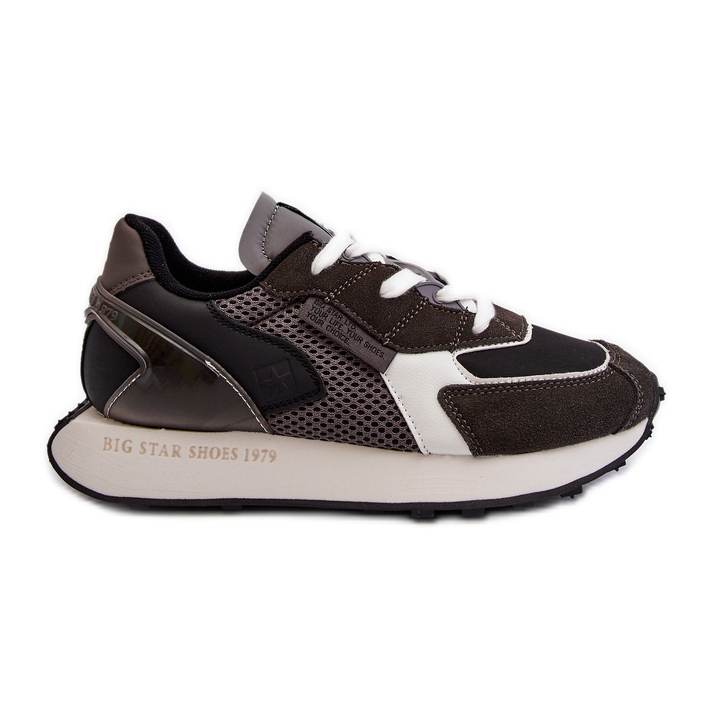 Scarpe da ginnastica da donna con sistema Memory Foam Big Star Platform NN274683 nere nero