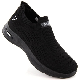 Scarpe sportive slip-on da donna nere Vinceza 13592 nero