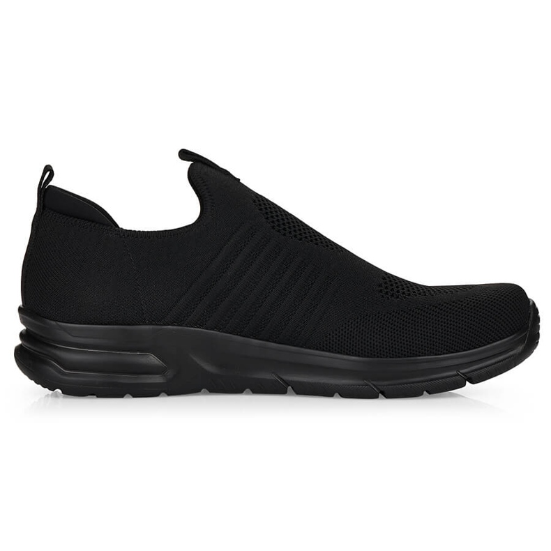 Comode scarpe sportive slip-on nere da uomo Rieker B7365-00 nero