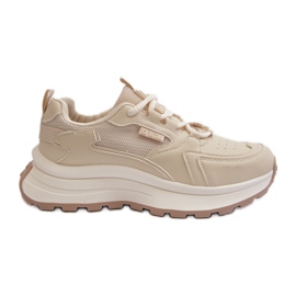 Scarpe da ginnastica da donna Big Star con sistema HI-POLY NN274A105 Beige