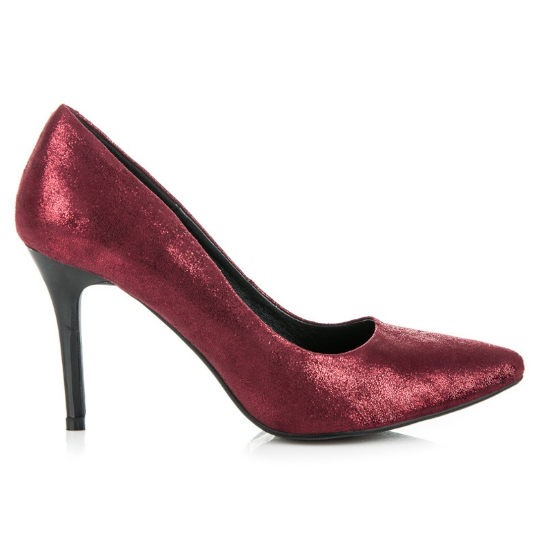 Vinceza Tacchi bordeaux lucidi rosso