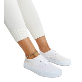 Sneakers in tessuto bianco di Fantina