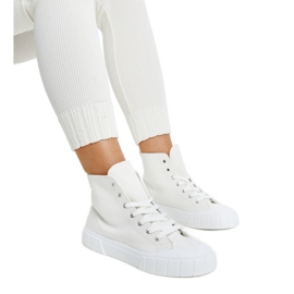 Sneakers alte bianche Vinka bianco