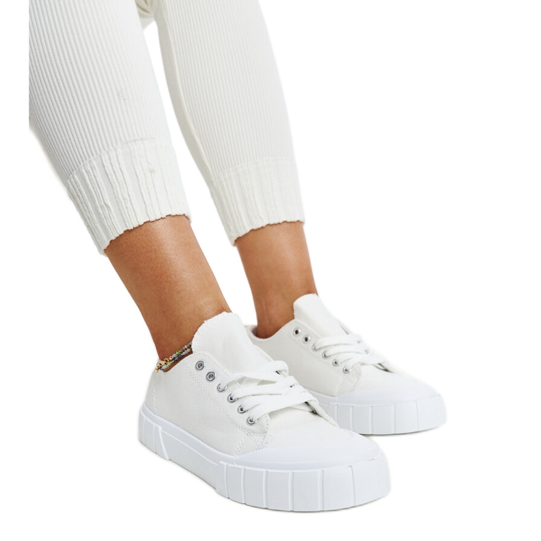 Sneakers in tessuto bianco di Eduard bianca