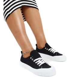 Sneakers in tessuto nero di Eduard