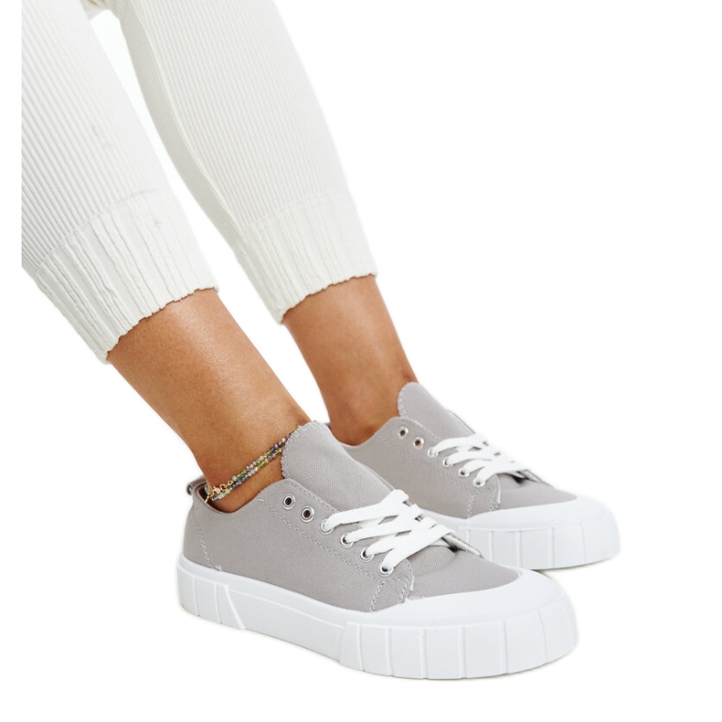 Sneakers in tessuto grigio di Eduard