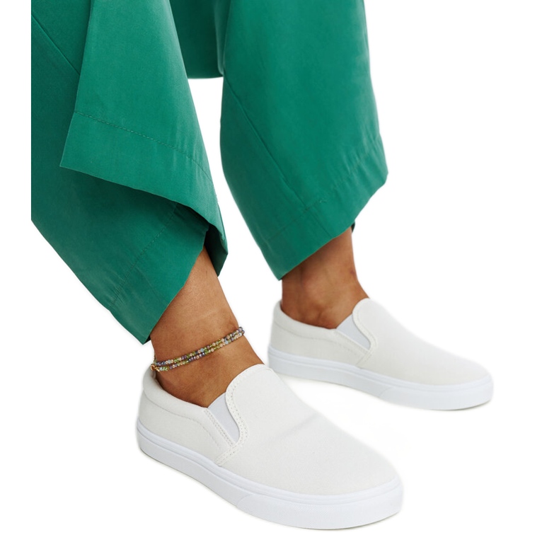 Sneakers in tessuto bianco di Suraya bianca
