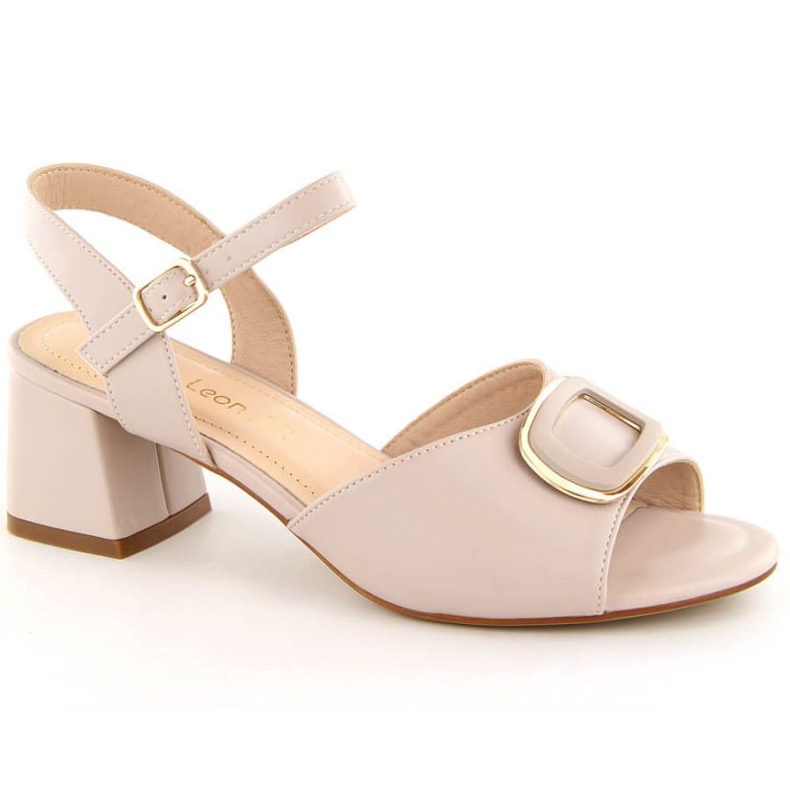 Sandali eleganti con tacco alto Sergio Leone W SK435A, beige