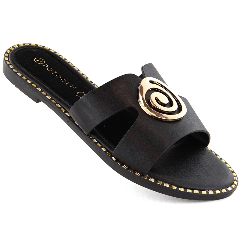 Infradito basse da donna nere Potocki 08302 nero