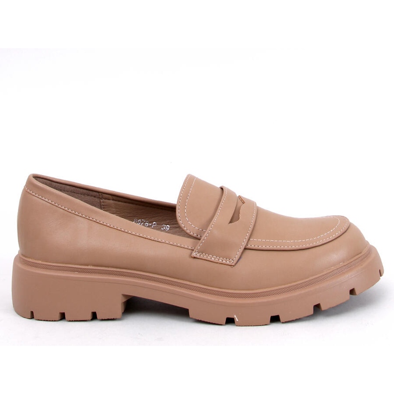 Mocassini con plateau Andral Khaki beige