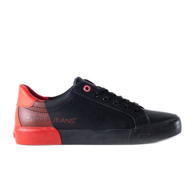 Sneakers Cross Jeans da uomo nere e rosse nero