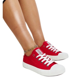Sneakers Cross Jeans da donna di colore rosso