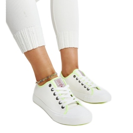 Sneakers da donna bianche con colore Cross Jeans bianco