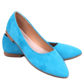 Ballerine Keys LT.BLUE con sottopiede in pelle