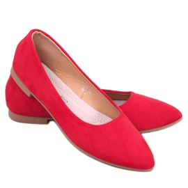 Keys Ballerine con soletta in pelle rossa rosso
