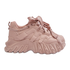 Sneakers da Donna con Suola Grossa, Rosa Ellerai