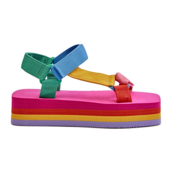 Sandali Platform da Donna Multicolor Edireda multicolore
