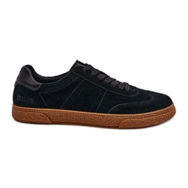 Scarpe da ginnastica da uomo in pelle scamosciata Big Star NN174187 Nere nero