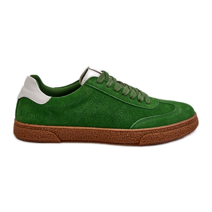 Sneakers da uomo in pelle scamosciata Big Star NN174188 Verde