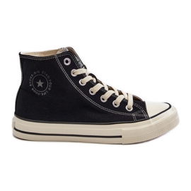 Sneakers Alte da Uomo Big Star NN174109 Nere nero